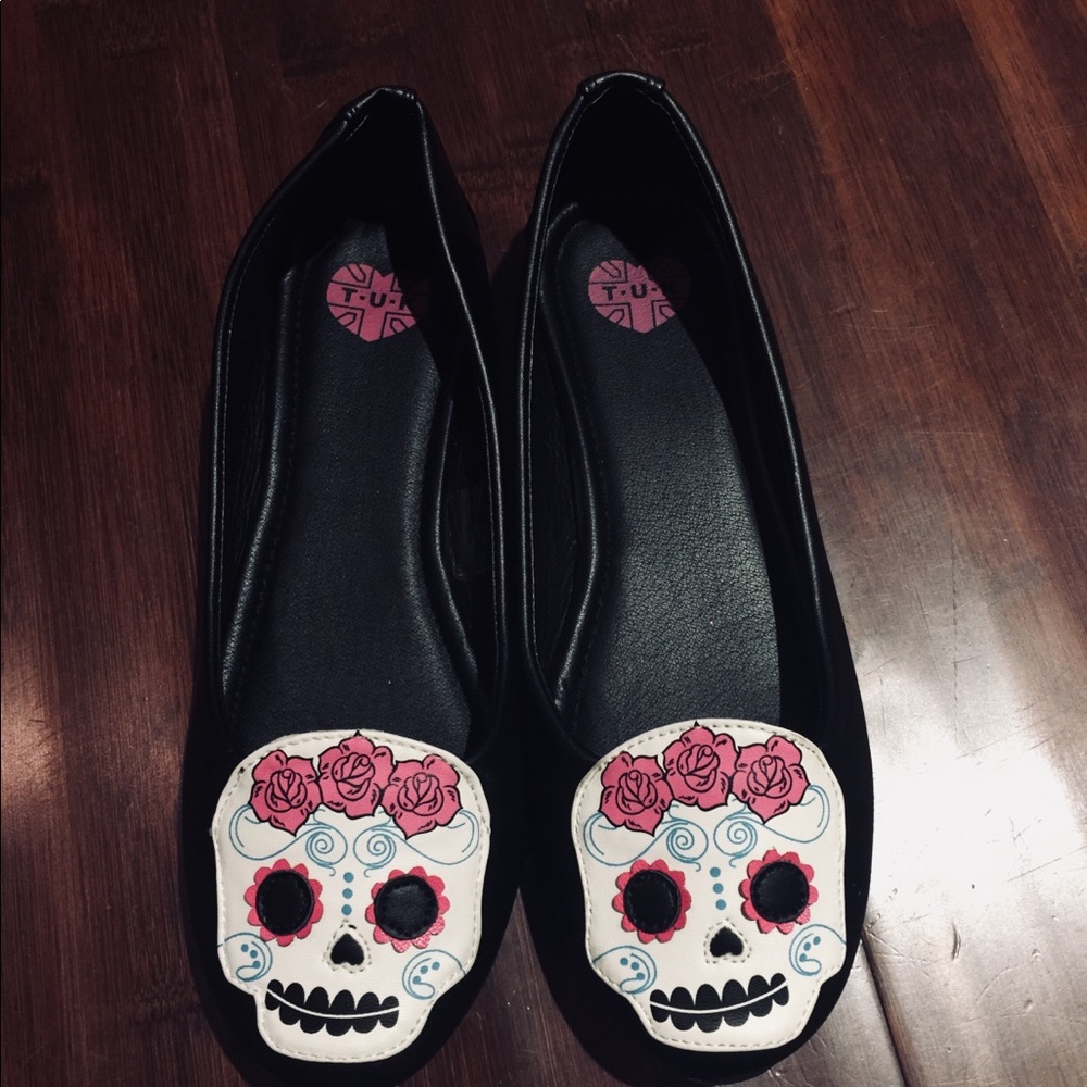 Day of the dead shoes.  Never worn.